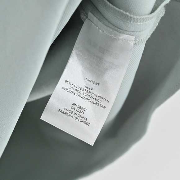 Tibi Chalky‎ Drape Sleeveless Midi Wrap Dress Size 0 Ash Green Minimalist Modern - Picture 8 of 15